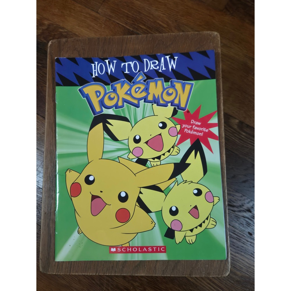 How To Draw Pokemon Scholastic Book 2002 Tracey West Pikachu Pichu Togepi